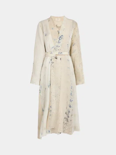 Considered Objects Irregular Hand-stitched Silk Robe Size: L