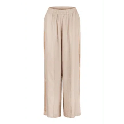 Constellation By Seren Stone Twill Side Stripe Trousers In Neutral