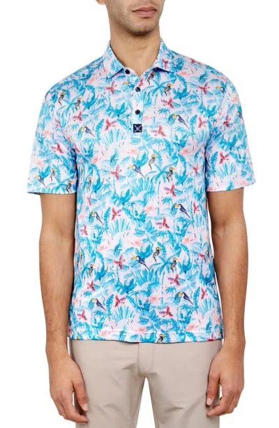 Construct Bird Golf Polo In Blue