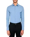 Construct Ceremony Men's Solid Performance Stretch Cooling Comfort Dress Shirt In Hydrangea
