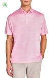 Construct Chambray Polo In Coral