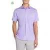 Construct Chambray Shirt Front In Lilac