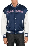 Construct Colorado Avalanche Bomber Jacket In Blue