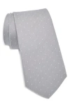 Construct Dot Print Cotton Tie In Gold