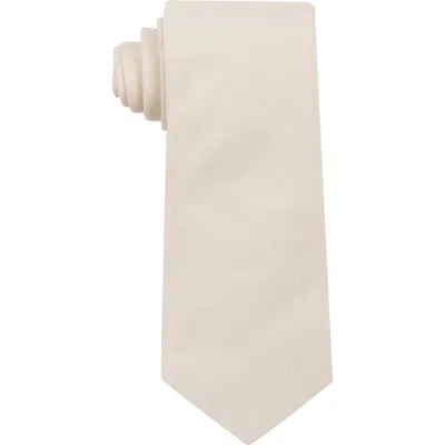 Construct Dot Print Satin Tie In Neutral