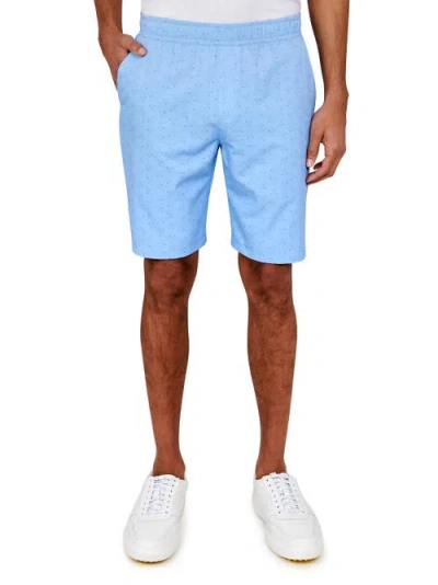 Construct Con.struct Golf Club Drawstring Performance Shorts In Lt Blue