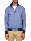 Construct Houndstooth Track Jacket In Blue