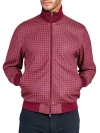Construct Houndstooth Track Jacket In Red
