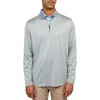 Construct Con.struct Melange Performance Quarter Zip In Black/taupe