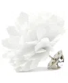 Construct Con.struct Men's Ceremony Satin Checkerboard Flower Lapel Pin, Created For Macy's In White