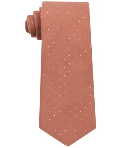 Construct Men's Extra-long Ceremony Dot Tie In Amber
