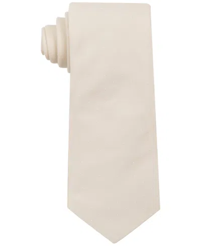 Construct Men's Extra-long Ceremony Dot Tie In Neutral