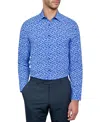 CONSTRUCT MEN'S RECYCLED SLIM FIT FLORAL PERFORMANCE STRETCH COOLING COMFORT DRESS SHIRT
