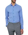 CONSTRUCT MEN'S RECYCLED SLIM FIT STRIPE DOT PERFORMANCE STRETCH COOLING COMFORT DRESS SHIRT