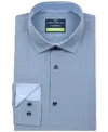 Construct Men's Slim Fit Gingham 4-way Stretch Performance Dress Shirt In Gold