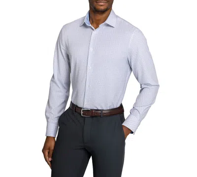 Construct Men's Slim-fit Performance Stretch Comfort Dress Shirt In Blue