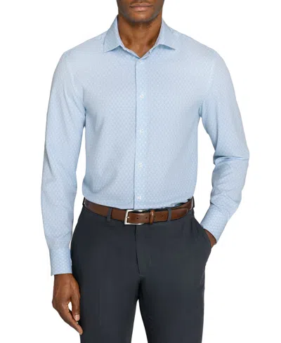 Construct Men's Slim-fit Performance Stretch Dress Shirt In Blue