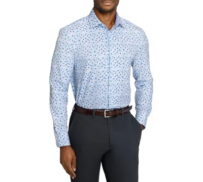 Construct Men's Slim-fit Performance Stretch Dress Shirt In Blue
