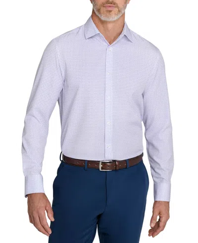 Construct Men's Slim-fit Spread-collar Dress Shirt In Purple