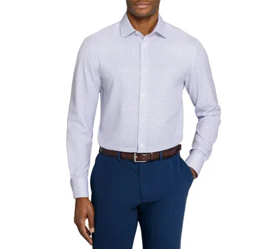 Construct Men's Spread Collar Slim-fit Performance Stretch Dress Shirt In White