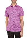 Construct Con.struct Micro Floral Print Performance Button-down Shirt In Multi