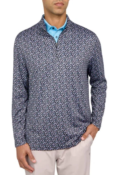 Construct Con.struct Micro Mexi Skull Print Performance Quarter Zip In Multi