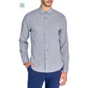 Construct Micro Plaid Woven Long Sleeve In Black