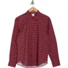 Construct Paisley Print Slim Fit Stretch Button-up Shirt In Multi