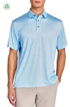 Construct Scattered Golf Ball & Cactus Polo In Lt Blue