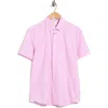 Construct Short Sleeve Woven Shirt In Pink
