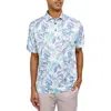 Construct Con.struct Sketch Leaves Print Performance Golf Polo In Multi