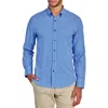 Construct Slim Fit Gingham 4-way Sport Shirt In Lt Blue