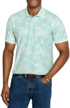 Construct Slim Fit Leaf Polo Short Sleeve Shirt In Neutral