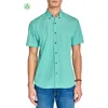 Construct Mini Check Woven Short Sleeve Basic In Green/white