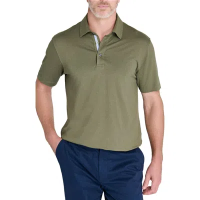 Construct Slim Fit Newport Butter-soft Short Sleeve Polo In Olive