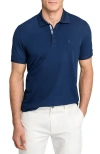 Construct Slim Fit Short Sleeve Solid Polo In Blue