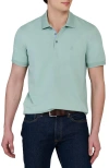 Construct Slim Fit Short Sleeve Solid Polo In Blue