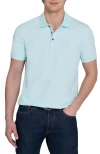 Construct Slim Fit Short Sleeve Solid Polo In Blue