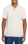 Construct Slim Fit Short Sleeve Solid Polo In Pink