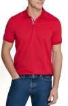 Construct Slim Fit Short Sleeve Solid Polo In Red