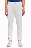 Construct Solid Pant Flat Front In White