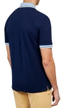 Construct Solid Pique Polo In Navy