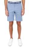 Construct Solid Shorts In Chambray/blue