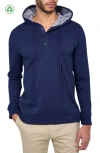 Construct Solid Hoodie In Navy