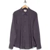 Construct Slim Fit Stretch Chambray Button-up Shirt In Charcoal