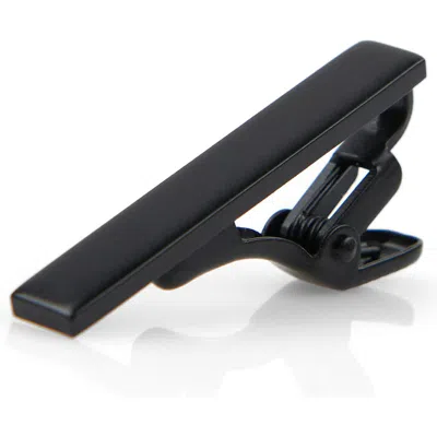 Construct Slim Tie Bar In Black