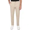 Construct Solid Drawstring Pants In Khaki