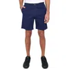 Construct Solid Drawstring Shorts In Navy