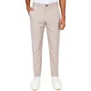 Construct Con.struct Solid Flat Front Performance Pants In Khaki