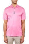 Construct Solid Golf Polo In Pink